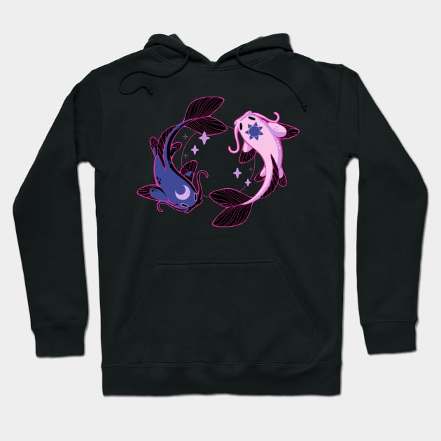 Moon and Sun Koi Hoodie by xMorfina